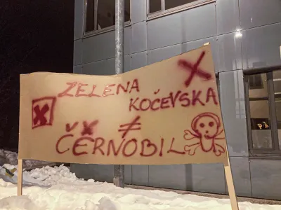 Kočevje Melamin, protest