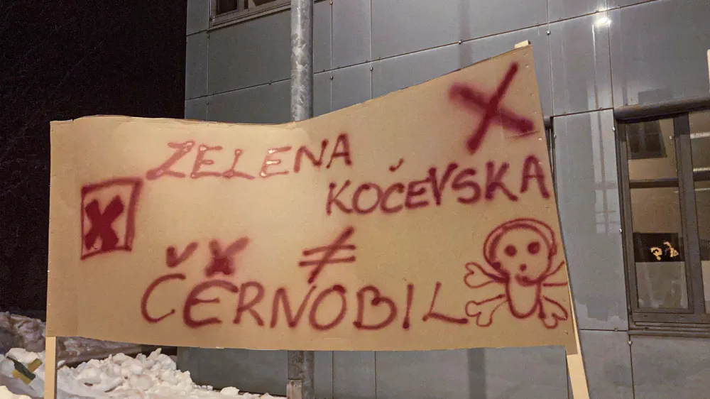 Kočevje Melamin, protest