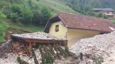 Preddvor, Kokra.Posledice neurja v vasi Kokra.Foto: CZ Preddvor