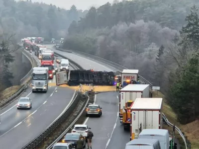 prometna nesreča, pomurska avtocesta, voznik umrl