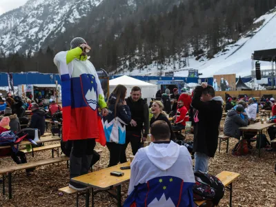 - Planica vzdušje podnevi.- 25.02.2023 - 43. Svetovno prvenstvo v nordijskem smučanju PLANICA 2023 - največji športni dogodek v zgodovini Slovenije, //FOTO: Bojan Velikonja