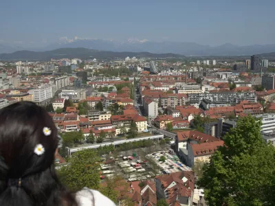 12.04.2024 - simbolična fotografija Ljubljana - panorama - vizija Ljubljane 2045Foto: Luka Cjuha