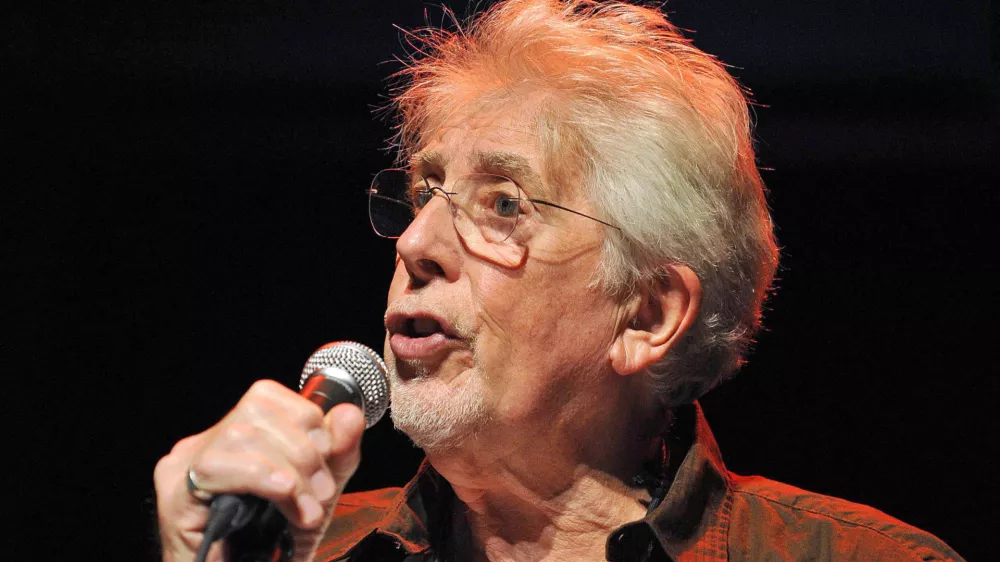 FILE - English blues singer John Mayall performs with his band The Bluesbreakers, on the stage of the Miles Davis hall during the 42nd Montreux Jazz Festival in Montreux, Switzerland, late Monday, July 7, 2008. Mayall, the British blues musician whose influential band the Bluesbreakers was a training ground for Eric Clapton, Mick Fleetwood and many other superstars, died Monday, July 22, 2024, at his home in California. He was 90. (Sandro Campardo/Keystone via AP, File)