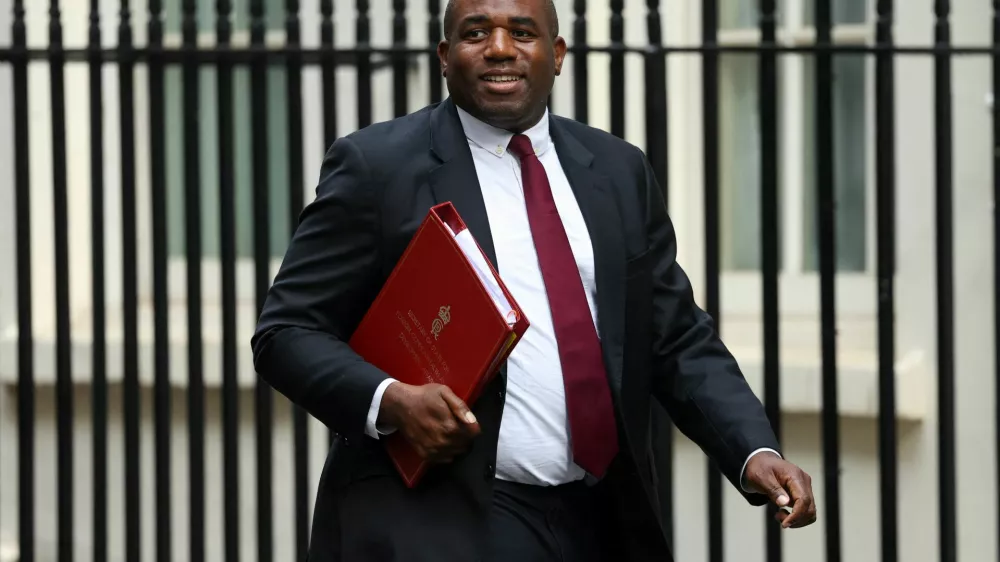 Britain's Foreign Secretary David Lammy arrives to attend a cabinet meeting at 10 Downing Street in London, Britain, July 23, 2024. REUTERS/Toby Melville