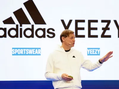 Adidas CEO Bjoern Gulden attends the company's annual news conference in Herzogenaurach, Germany, March 8, 2023. REUTERS/Heiko Becker