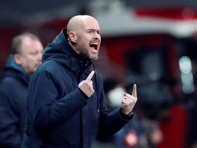 FILE PHOTO: Soccer Football - Champions League - Group C - Besiktas v Ajax Amsterdam - Vodafone Park, Istanbul, Turkey - November 24, 2021 Ajax Amsterdam coach Erik ten Hag REUTERS/Murad Sezer/File Photo