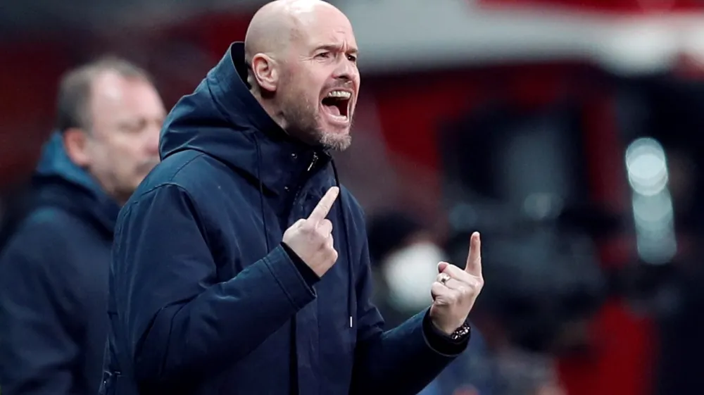 FILE PHOTO: Soccer Football - Champions League - Group C - Besiktas v Ajax Amsterdam - Vodafone Park, Istanbul, Turkey - November 24, 2021 Ajax Amsterdam coach Erik ten Hag REUTERS/Murad Sezer/File Photo