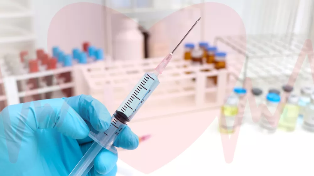 vaccine in needle, The concept of vaccination to prevent disease, laboratory background