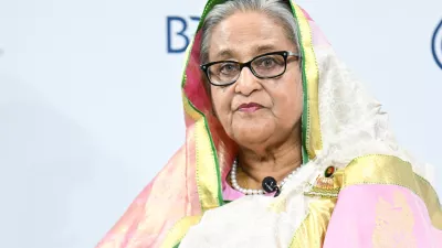 FILED - 16 February 2024, Bavaria, Munich: Bangladesh Prime Minister Sheikh Hasina, attends a discussion at the opening of the 60th Munich Security Conference (MSC) at the Hotel Bayerischer Hof. Photo: Tobias Hase/dpa