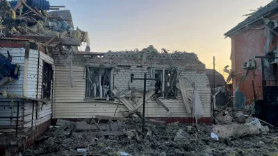 FILE PHOTO: A view shows a damaged house following what local authorities called a Ukrainian military strike, in the course of the Russia-Ukraine conflict in the town of Sudzha in the Kursk Region, Russia, in this handout image released August 6, 2024. Acting Governor of Kursk Region Alexei Smirnov via Telegram/Handout via REUTERS ATTENTION EDITORS - THIS IMAGE HAS BEEN SUPPLIED BY A THIRD PARTY. NO RESALES. NO ARCHIVES. MANDATORY CREDIT./File Photo