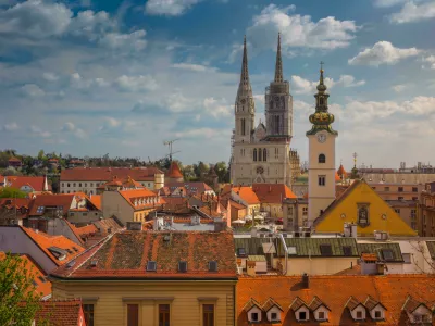 Panoramska fotografija Zagreba