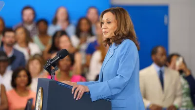 16 August 2024, US, Raleigh: US Vice President and Democratic Presidential Nominee Kamala Harris speaks on her economic plan in front of supporters in Raleigh, North Carolina. Photo: Josh Brown/ZUMA Press Wire/dpa