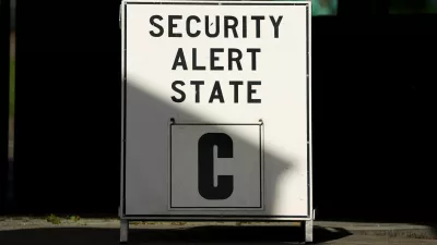 A sign is displayed at the main gate after NATO air base in the German town of Geilenkirchen has raised its security level "based on intelligence information indicating a potential threat," in Geilenkirchen, Germany August 23, 2024. REUTERS/Thilo Schmuelgen