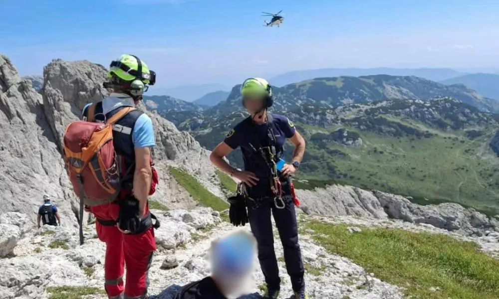 Reševanje v gorah avgust 2024 Foto: G. Finžgar, Gorska reševalna služba Radovljica/Facebook