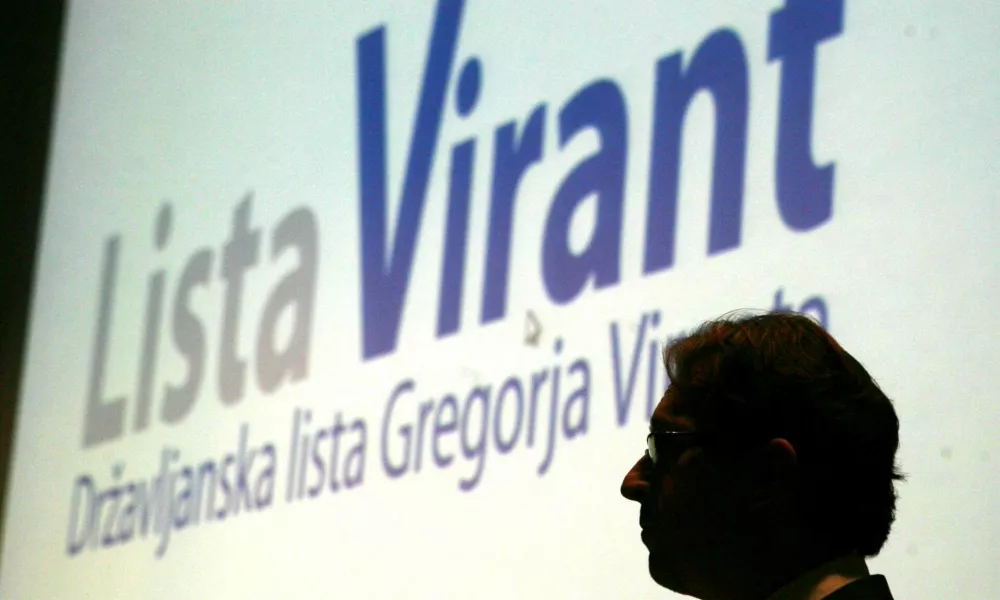 predsednik stranke Lista Virant Gregor Virant- ustanovni kongres - stranka Lista Virant - Državljanska lista Gregorja Viranta (DLGV) - potrdili svoj volilni program ter izvolili vodstvo stranke. //FOTO: Bojan Velikonja 