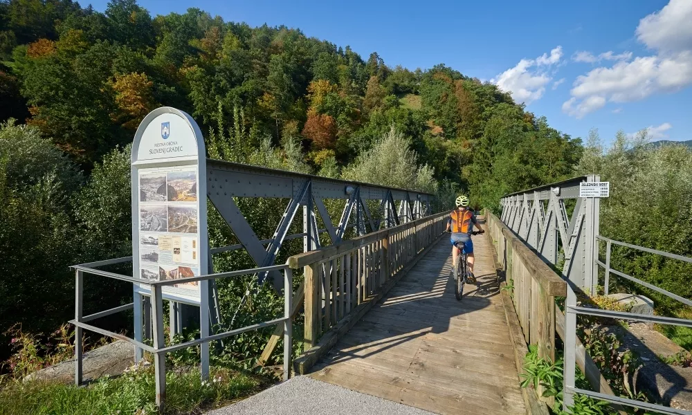 Kolesarska trasa Štrekna / Foto: Tomo Jesenicnik