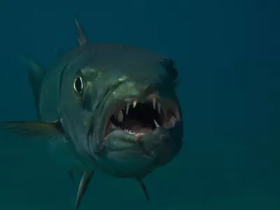 AG445K Great Barracuda (Sphyraena barracuda) in Singer Island, FL.. Image shot 2007. Exact date unknown.