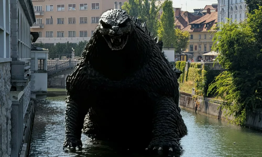 Godzilla v Ljubljanici.