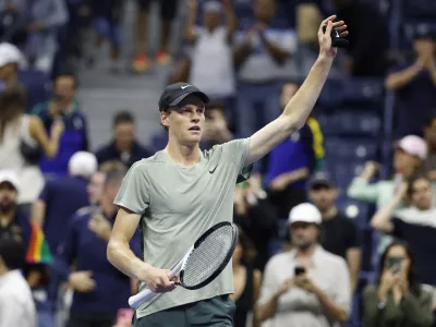 Prvi igralec sveta Jannik Sinner bo igral v četrtfinalu turnirja v New Yorku. F USA TODAY Sports