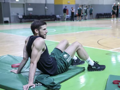 Aleksej Nikolič- 08.08.2024 - košarka - prvi trening članske ekipe KK Cedevita Olimpija v tekmovalni sezoni 24/25 //FOTO: Jaka Gasar