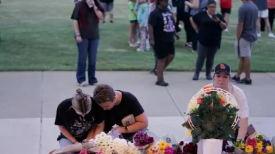 People attend a vigil at Jug Tavern Park following a shooting at Apalachee High School in Winder, Georgia, U.S. September 4, 2024. REUTERS/Elijah Nouvelage