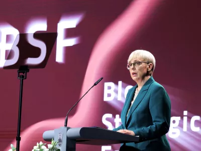 Bled, Festivalna dvorana.Blejski strateski forum.Odprtje 19. BSF.Predsednica republike Natasa Pirc Musar.