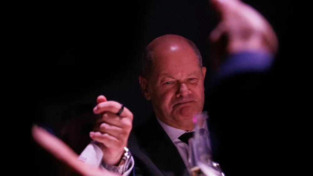 05 September 2024, Berlin: Germany's Chancellor Olaf Scholz, attends the opening gala of the 100th edition of IFA. Photo: Carsten Koall/dpa