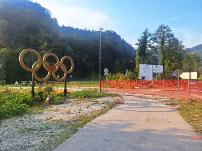 V Zagorju so začeli urejati Park Primoža Rogliča. Foto: občina Zagorje ob Savi