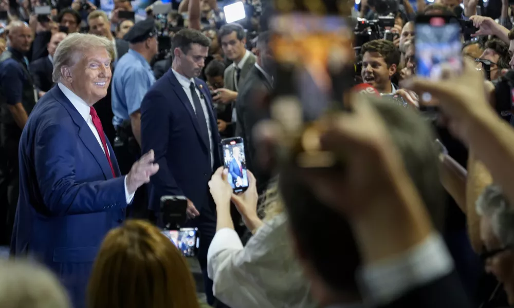 Donald Trump je po soočenju ocenil, da je bil na njem boljši od Harrisove. Foto: AP