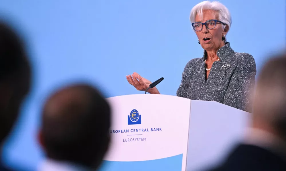 European Central Bank (ECB) President Christine Lagarde speaks to reporters following the Governing Council's monetary policy meeting in Frankfurt, Germany September 12, 2024. REUTERS/Jana Rodenbusch