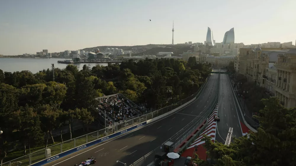 Formula One F1 - Azerbaijan Grand Prix - Baku City Circuit, Baku, Azerbaijan - September 13, 2024 General view during practice REUTERS/Maxim Shemetov