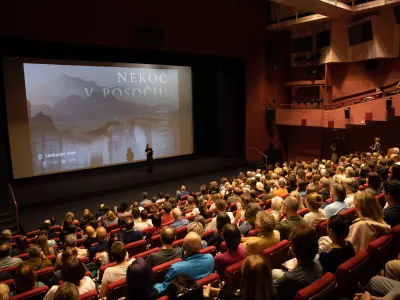 Ljubljana, Cankarjev dom.Premiera filma Nekoc v Posocju reziserke Eme Kugler.