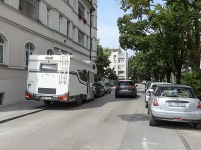 26.08.2024 - Avtodom - parkiranje avtodoma mestna občina ljubljanaFoto: Luka Cjuha