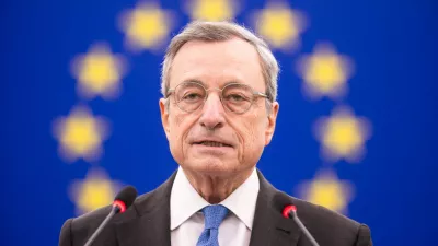 17 September 2024, France, Strassburg: Mario Draghi, former Prime Minister of Italy and former President of the European Central Bank (ECB), speaks during a plenary session of the European Parliament. Photo: Philipp von Ditfurth/dpa