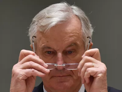 ﻿European Union's chief Brexit negotiator Michel Barnier takes off his glasses prior to speaking during a meeting of EU ambassadors in Brussels, Tuesday, Dec. 22, 2020. Problems increased Monday in the bid to put a trade deal between the European Union and the United Kingdom before a Brexit transition period ends on New Year's Day, with the EU legislature insisting it will not have time to approve a deal. (John Thys, Pool via AP)