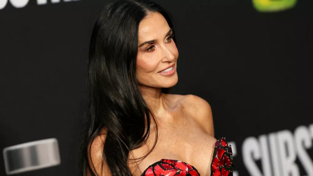 Demi Moore attends the Los Angeles Premiere of ''The Substance'' at the Directors Guild of America Theater in Los Angeles, California, U.S., September 16, 2024. REUTERS/Aude Guerrucci