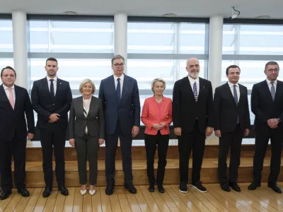 Belgija, Bruselj.Sestanek voditeljev drzav zahodnega Balkana s predsednico Evropske komisije Ursulo von der Leyen.