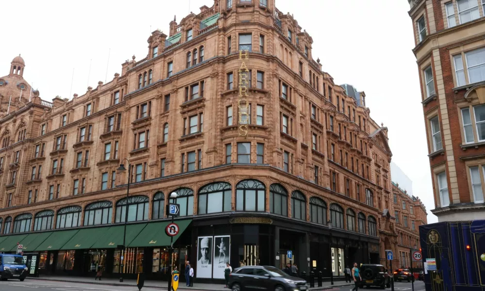 A view of the Harrods department store, in London, Britain, September 20, 2024. REUTERS/Mina Kim