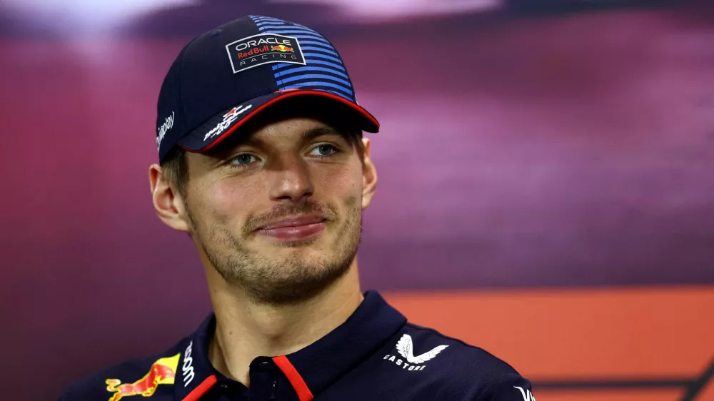 FILE PHOTO: Formula One F1 - Singapore Grand Prix - Marina Bay Street Circuit, Singapore - September 19, 2024 Red Bull's Max Verstappen during the press conference REUTERS/Edgar Su/File Photo