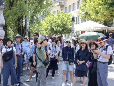 - 16.08.2024 - Turizem, turisti, vročina, Ljubljana //FOTO: Jaka Gasar / Foto: Jaka Gasar