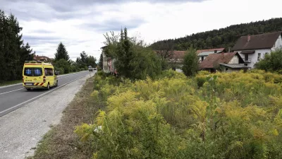 - 16.09.2024 - lokacije, kjer so/bodo porušili objekte ob Celovški zaradi širitve//FOTO: Jaka Gasar