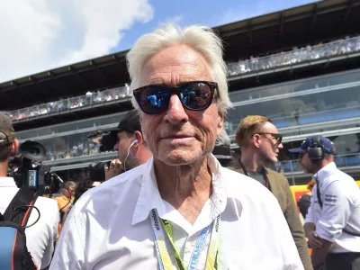 Formula One F1 - Italian Grand Prix - Autodromo Nazionale Monza, Monza, Italy - September 1, 2024 Actor Michael Douglas is seen before the race REUTERS/Massimo Pinca