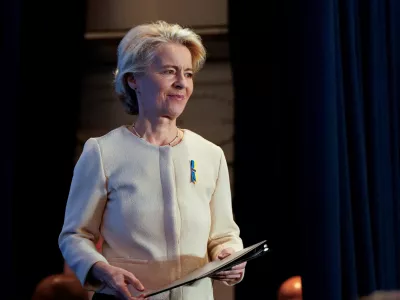 President of the European Commission Ursula von der Leyen attends an event with world leaders launching a Joint Declaration of Support for Ukrainian Recovery and Reconstruction, on the sidelines of the 79th session of the United National General Assembly (UNGA) in New York City, U.S., September 25, 2024. REUTERS/Elizabeth Frantz