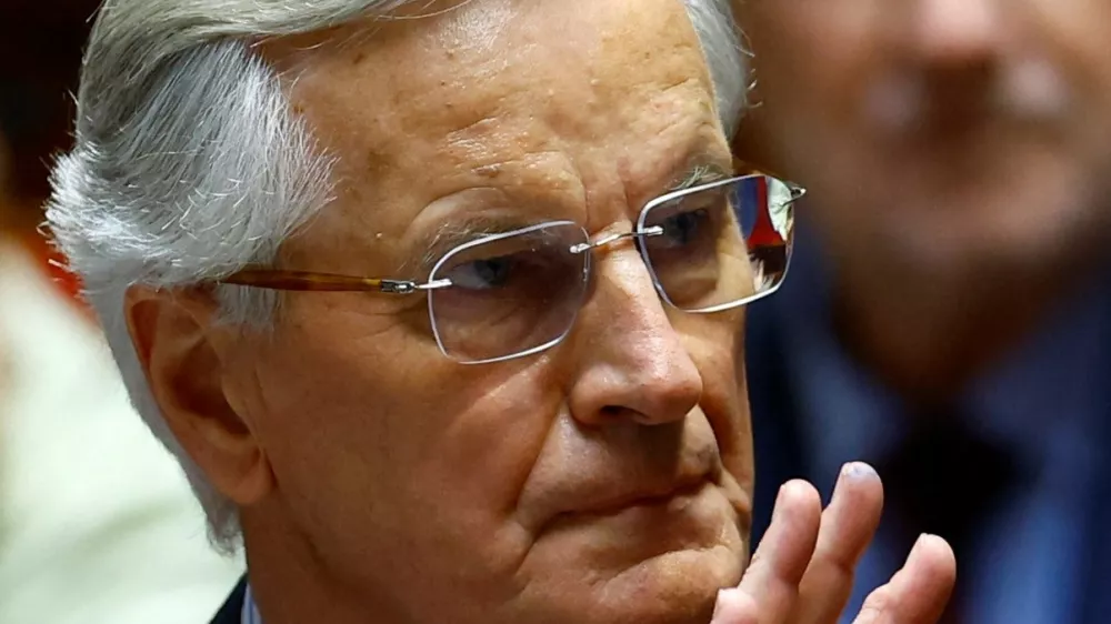 French Prime Minister Michel Barnier arrives to deliver his general policy speech at the National Assembly in Paris, France, October 1, 2024. REUTERS/Sarah Meyssonnier