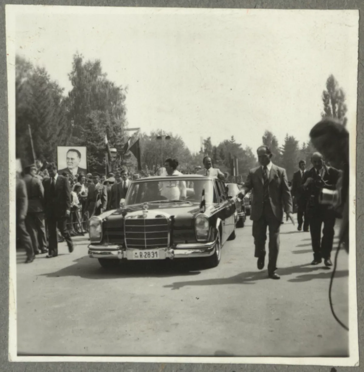 Obisk tovariša Tita in Jovanke 5. septembra 1975, ko je podjetje praznovalo 25-letnico uspešnega samoupravnega delovanja. Foto: Zgodovinski arhiv Ljubljana