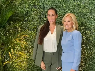 Tina Gaber se je družila z ženo ameriškega predsednika Jill Biden. F instagram Tine Gaber