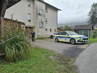 Prizorišče zločina v Dolenji vasi. Foto: Peter Lovšin