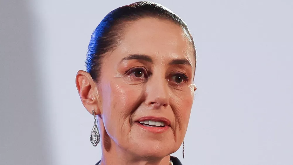 Mexico's President Claudia Sheinbaum holds her first press conference at the National Palace, in Mexico City, Mexico, October 2, 2024. REUTERS/Raquel Cunha