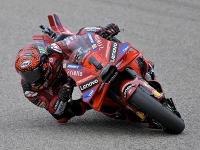 MotoGP - German Grand Prix - Sachsenring, Hohenstein-Ernstthal, Germany - July 7, 2024 Ducati Lenovo Team's Francesco Bagnaia in action during the race REUTERS/Matthias Rietschel