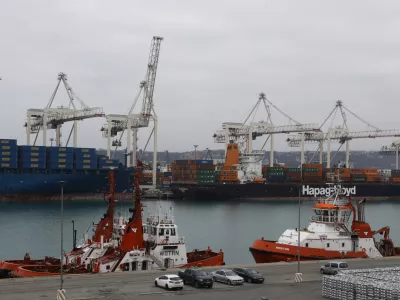  06.01.2023 - Luka Koper, d.d., pristaniški in logistični sistem - mednarodno tovorno pristanišče //FOTO: Luka Cjuha